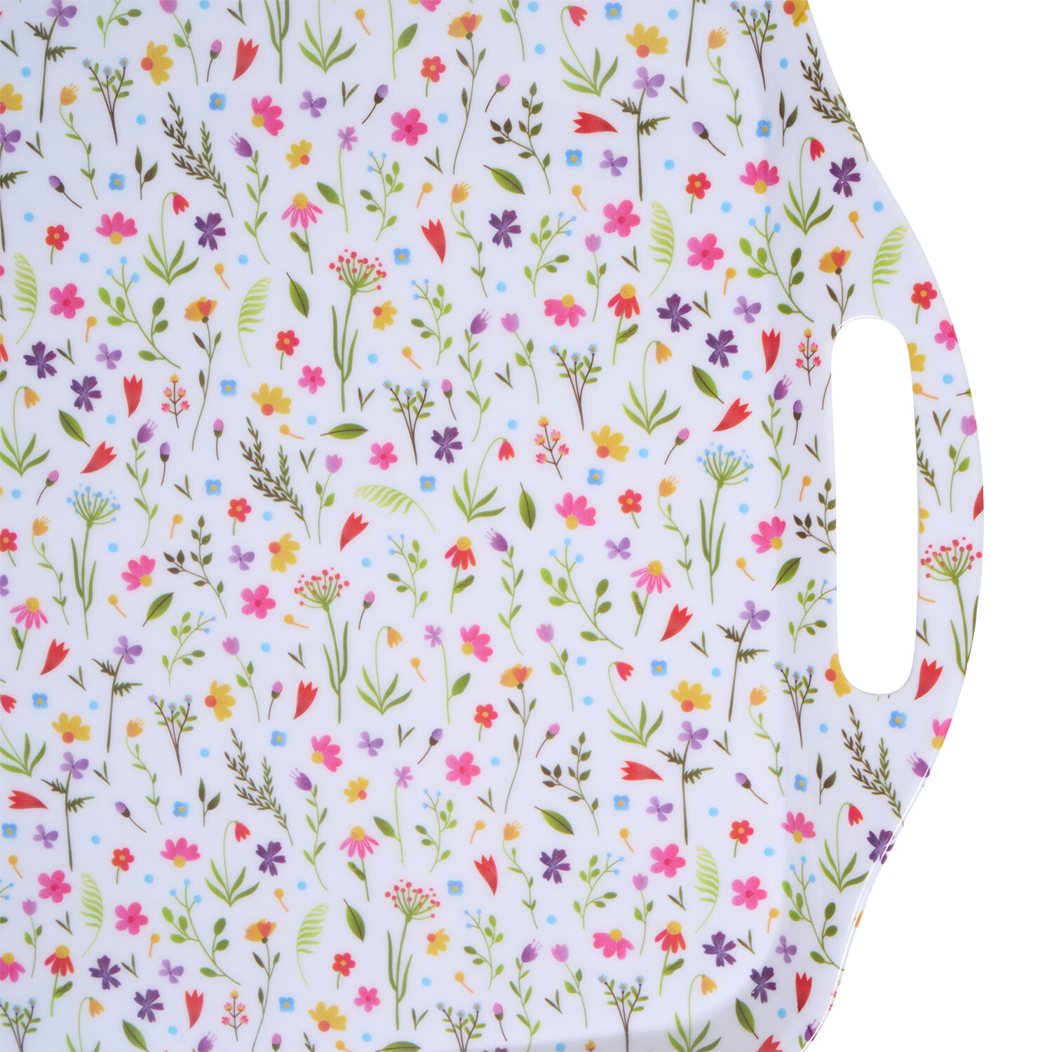 Wildflower Large Melamine Tray White Image 4