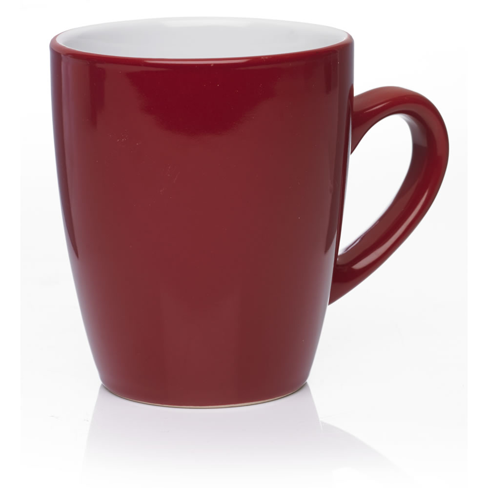 Wilko Colour Play Red and White Mug Image 1