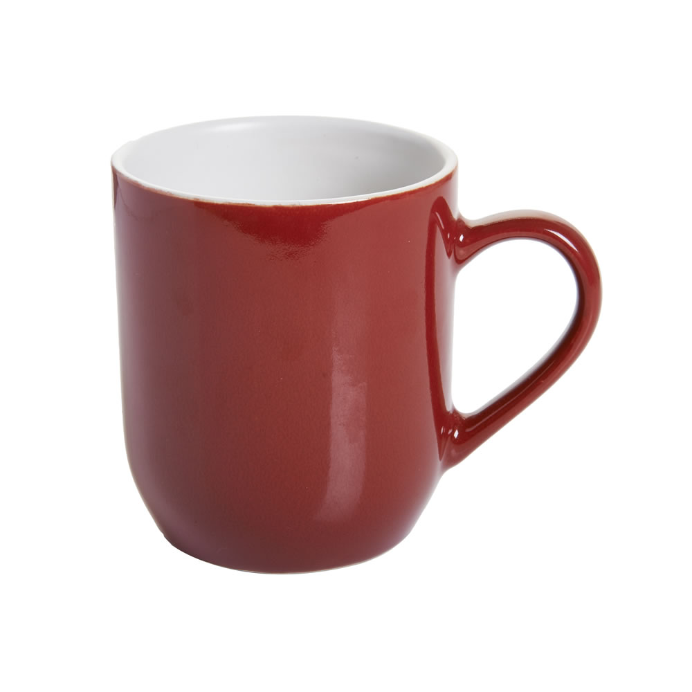 Wilko Red Reactive Glazed Mug Image 1