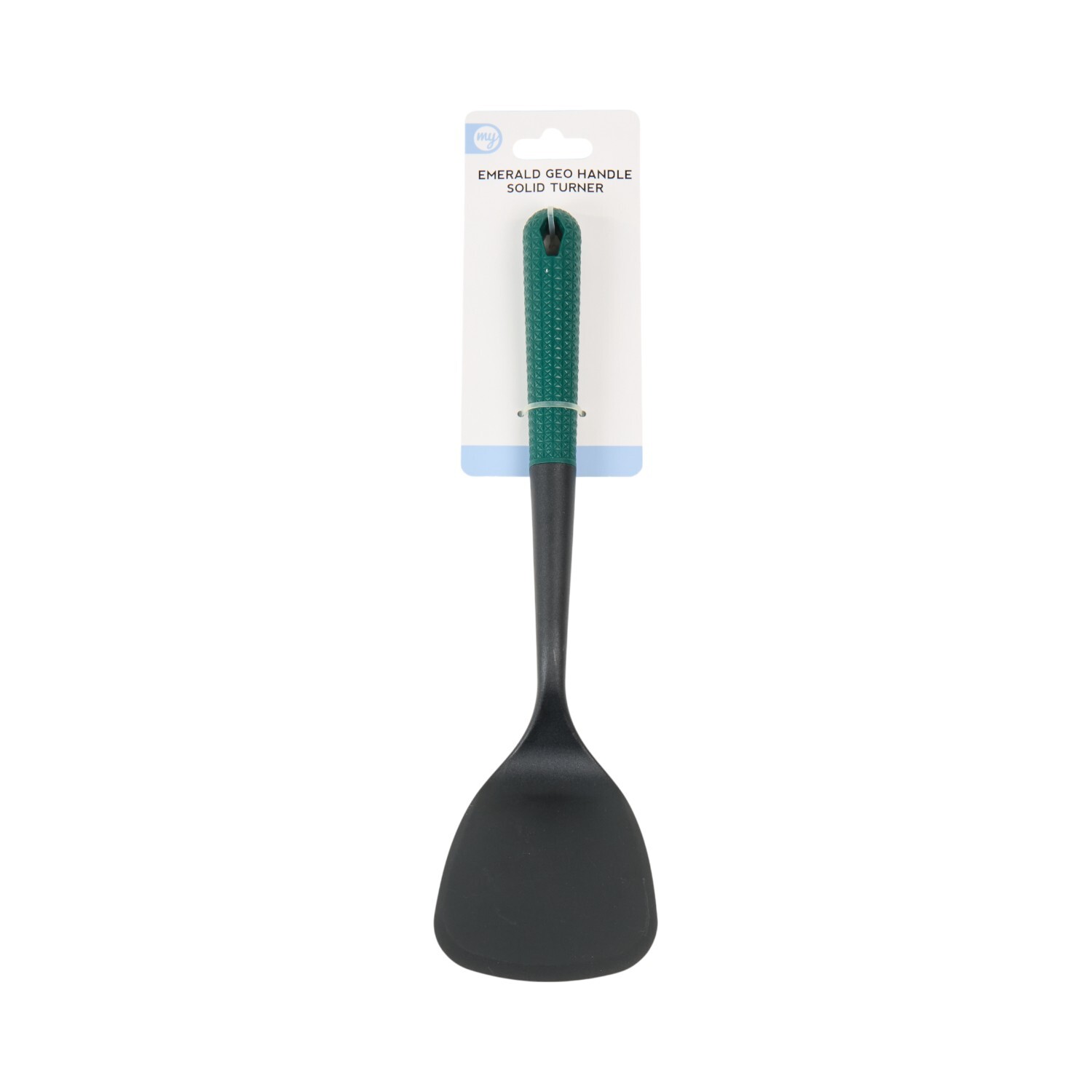 My Kitchen Emerald Geo Handle Solid Turner Green Image 1