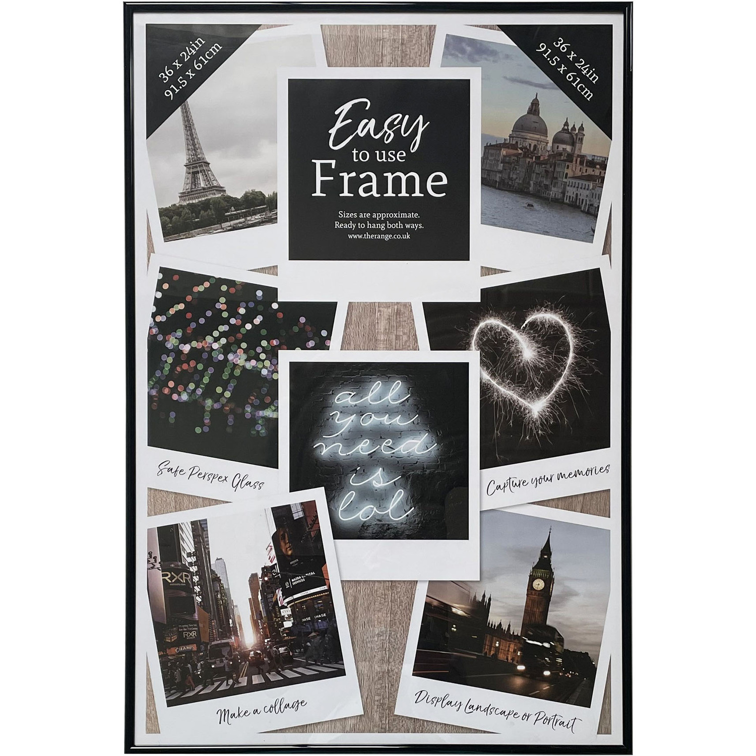 Black Easy Photo Frame 91.5 x 61cm Image