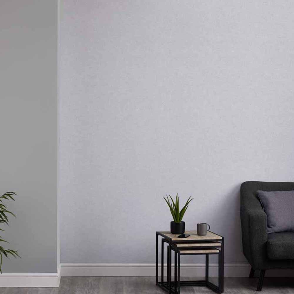 Wilko Linen Light Grey Wallpaper Image 2