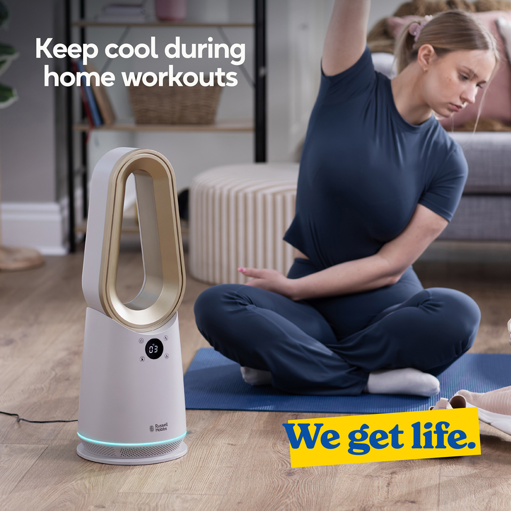 Russell Hobbs Bronte Stone Smart Oscillating Bladeless Cooling Fan with Remote Image 7