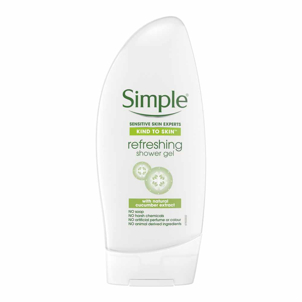 Simple Kind to Skin Refreshing Shower Gel 250ml Image 2