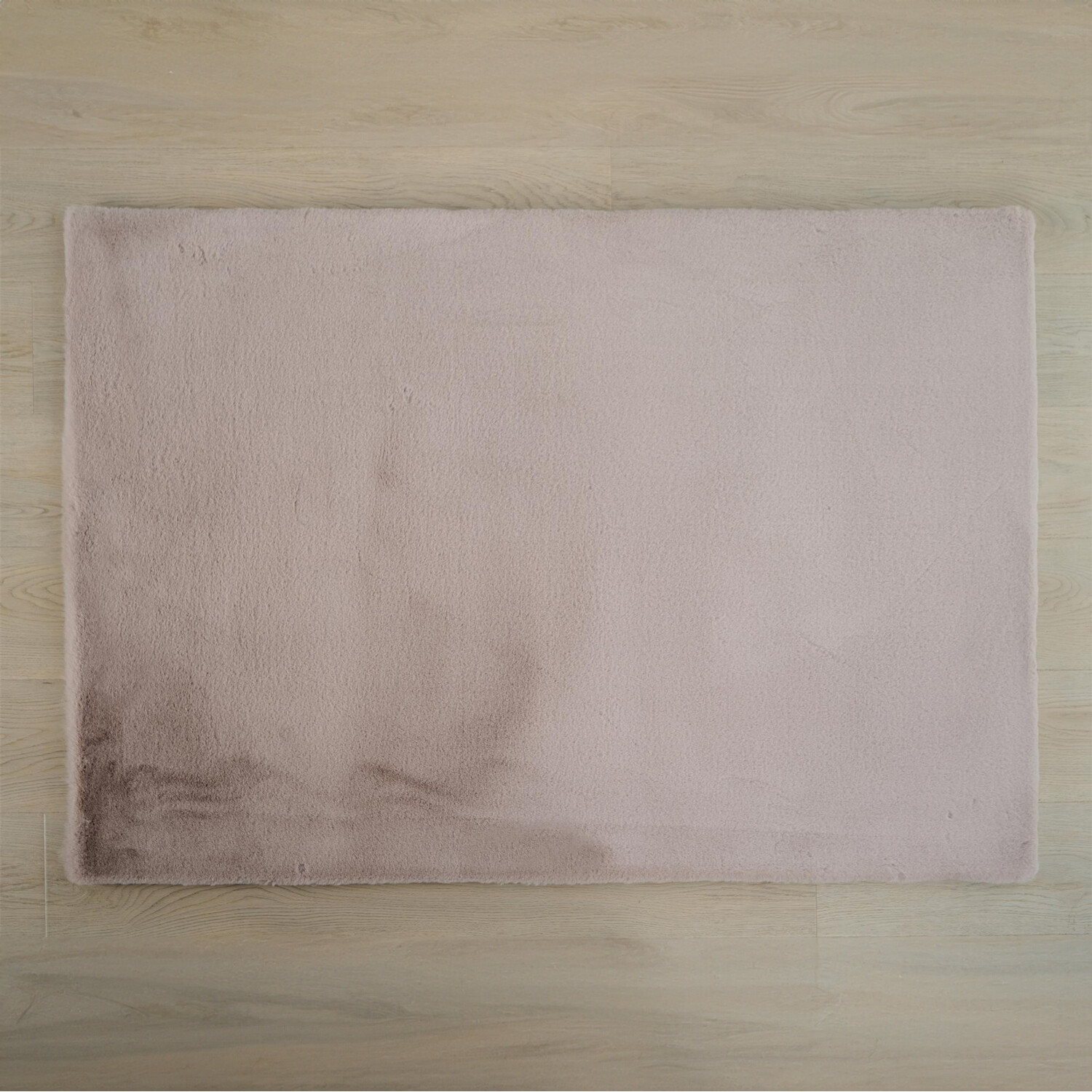 Lux Rabbit Faux Fur Rug - Taupe Image 1