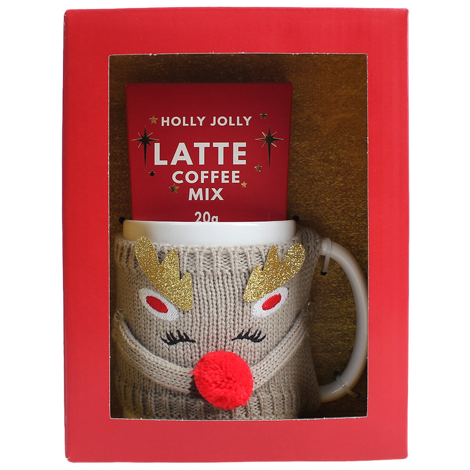 Reindeer Cosy Mug Set Image 1