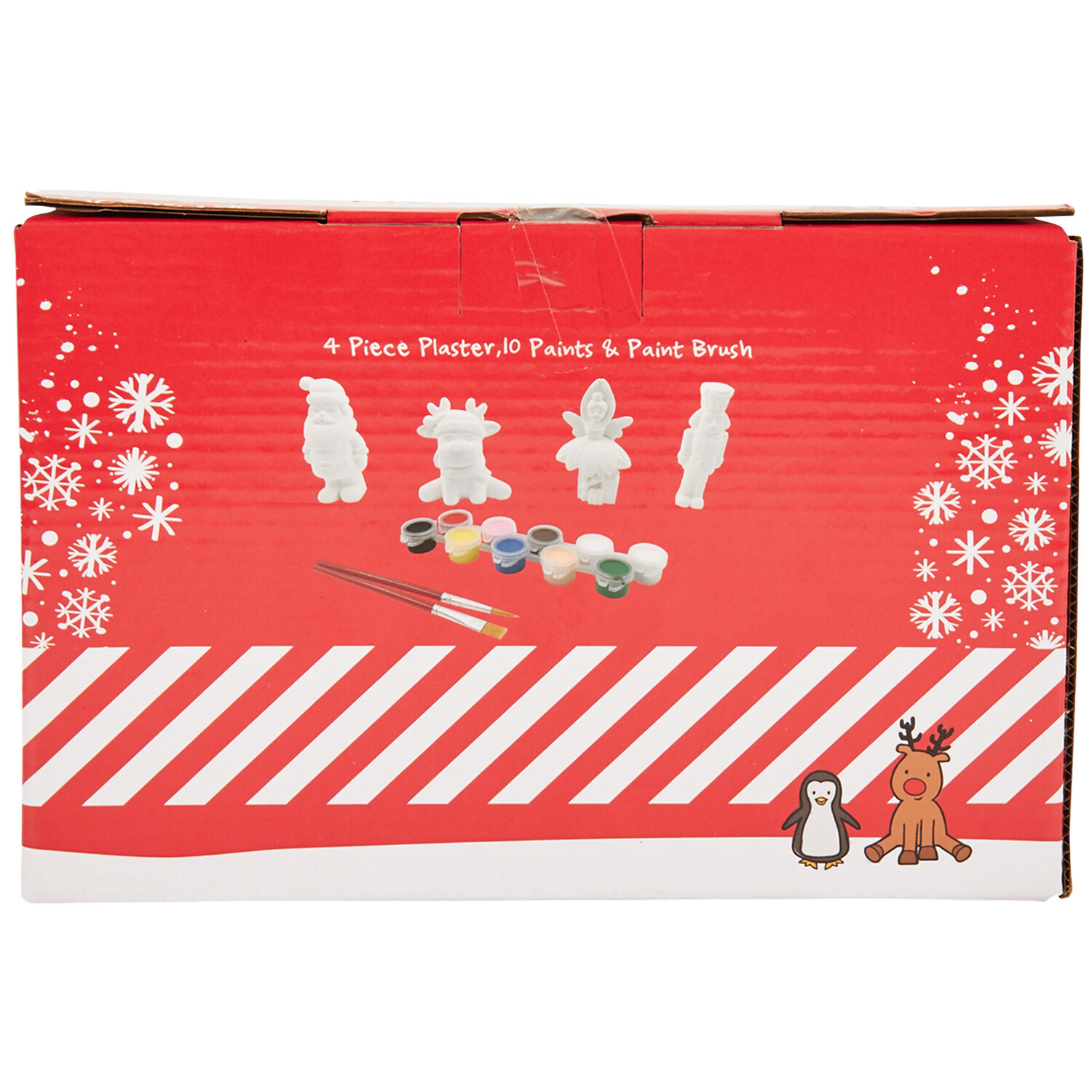 Pack of 4 Paint Your Own Ceramic Figures - White Image 3