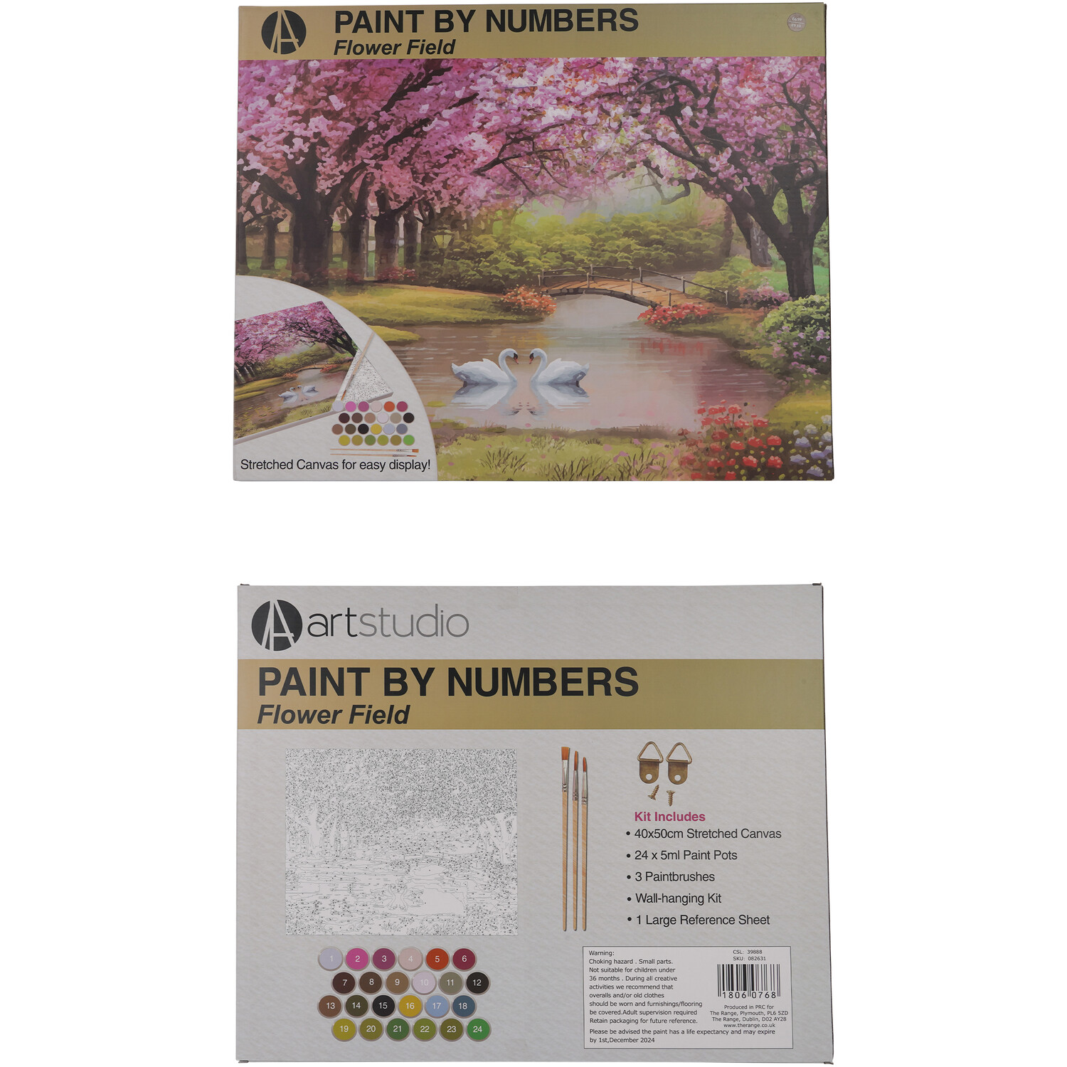 Art Studio Paint by Numbers - Flower Field Image 2