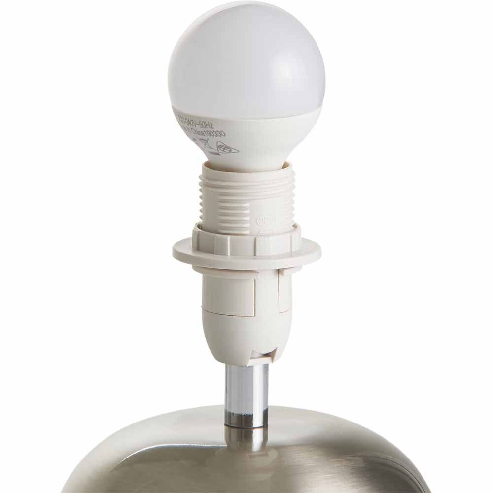 Wilko Silver and White Touch Lamp Image 4