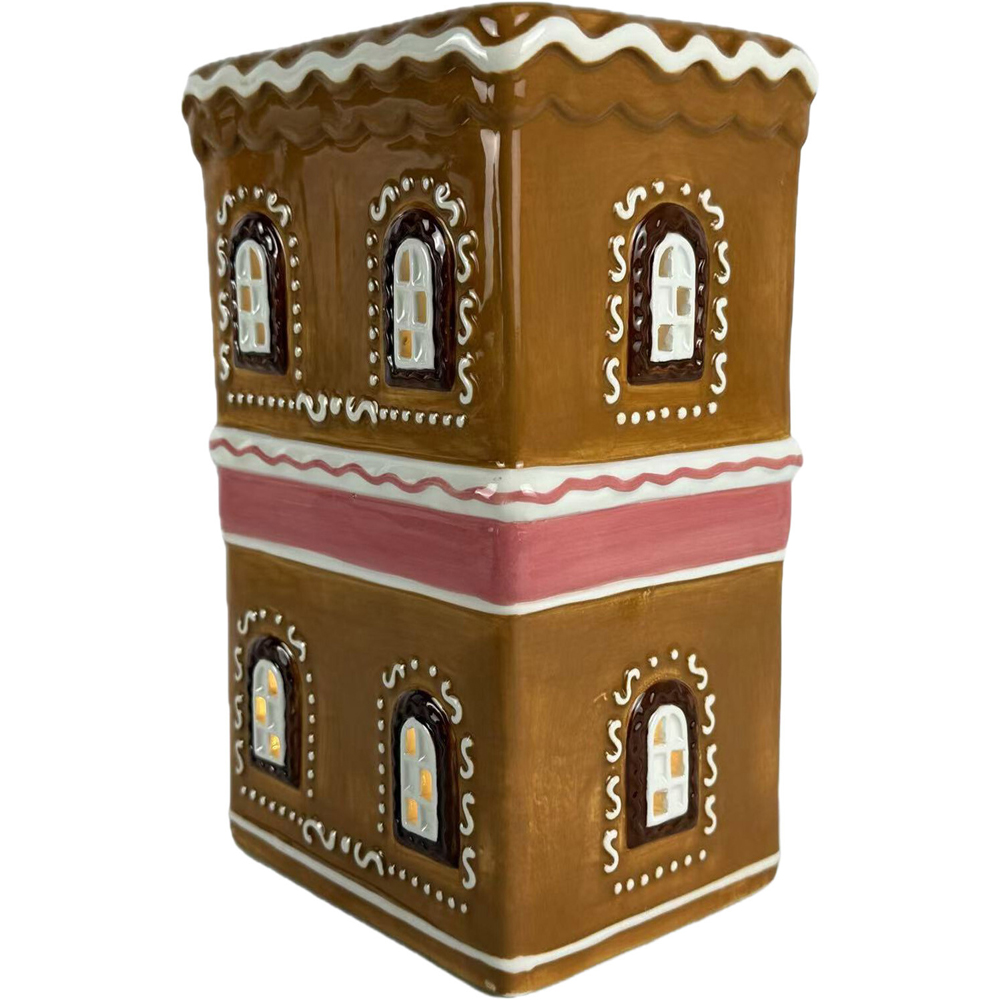 LED Gingerbread Patisserie Shop Decoration Brown Image 2