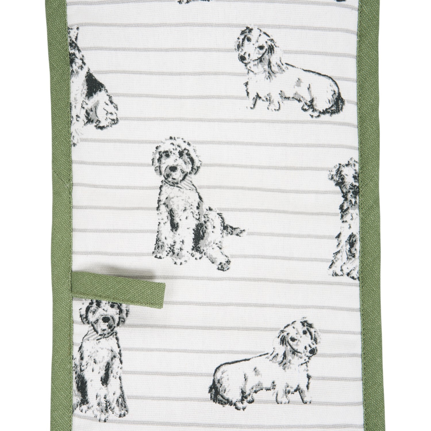 Waggy Tails Double Oven Glove Green Image 6