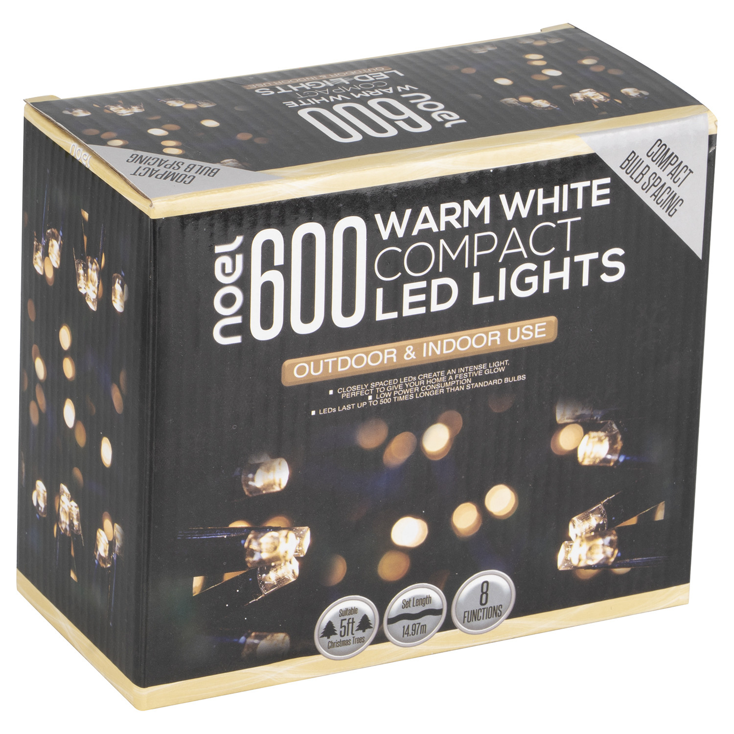 600 Compact LED Lightchain - Warm White Image 2