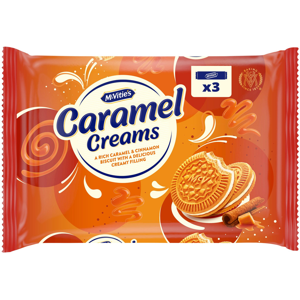 McVitie's Caramel Creams 3 Pack 265g Image
