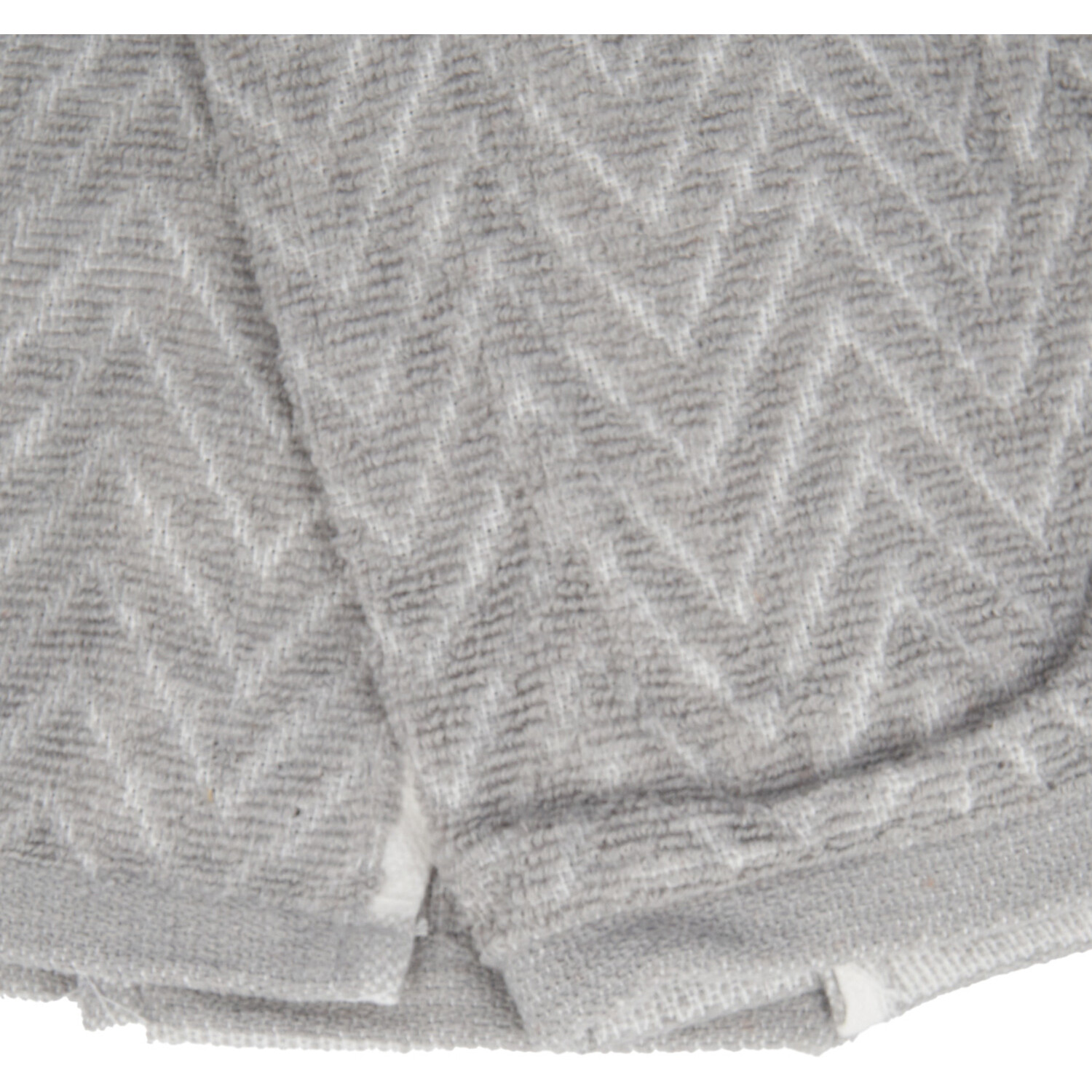Pack of 2 Essentials Zigzag Terry Tea Towels - Grey Image 3