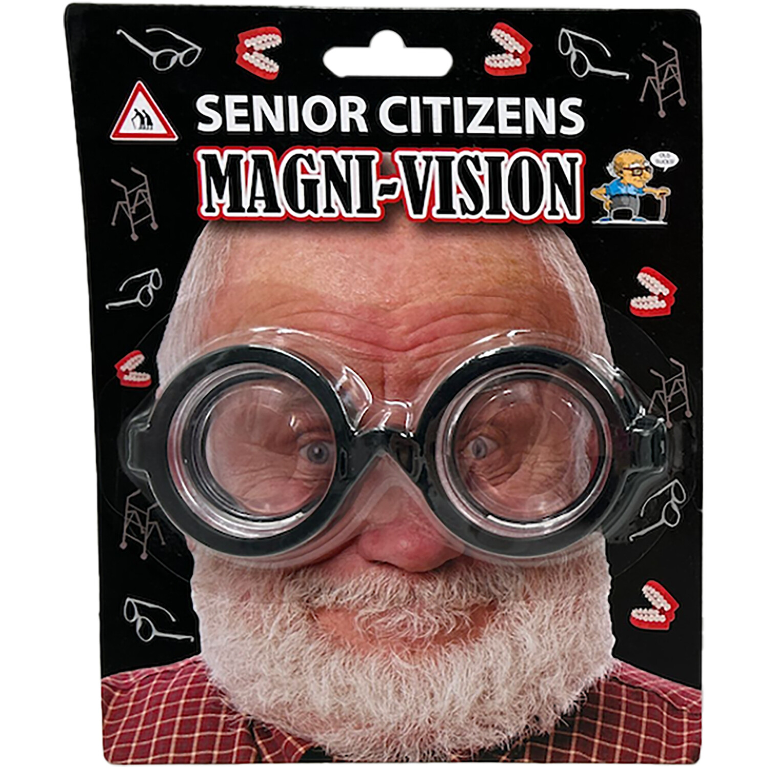 Diabolical Gifts Senior Citizens Magnivision Goggles - Black Image 1