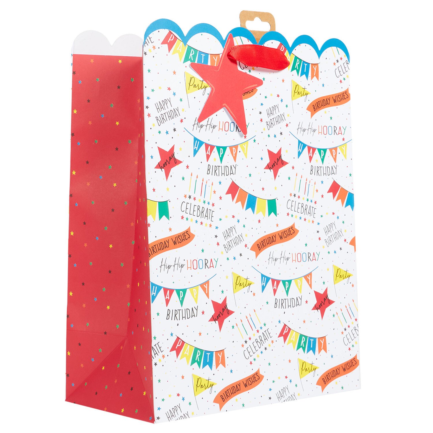 Pack of 2 Rainbow Bday Large Gift Bags Image 3