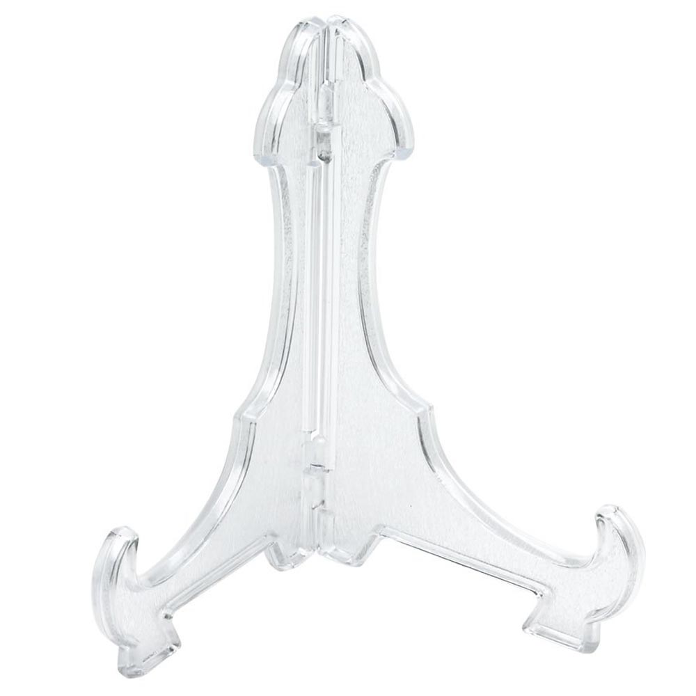 Wilko 8-10inch Clear Plastic Plate Stand Image 1