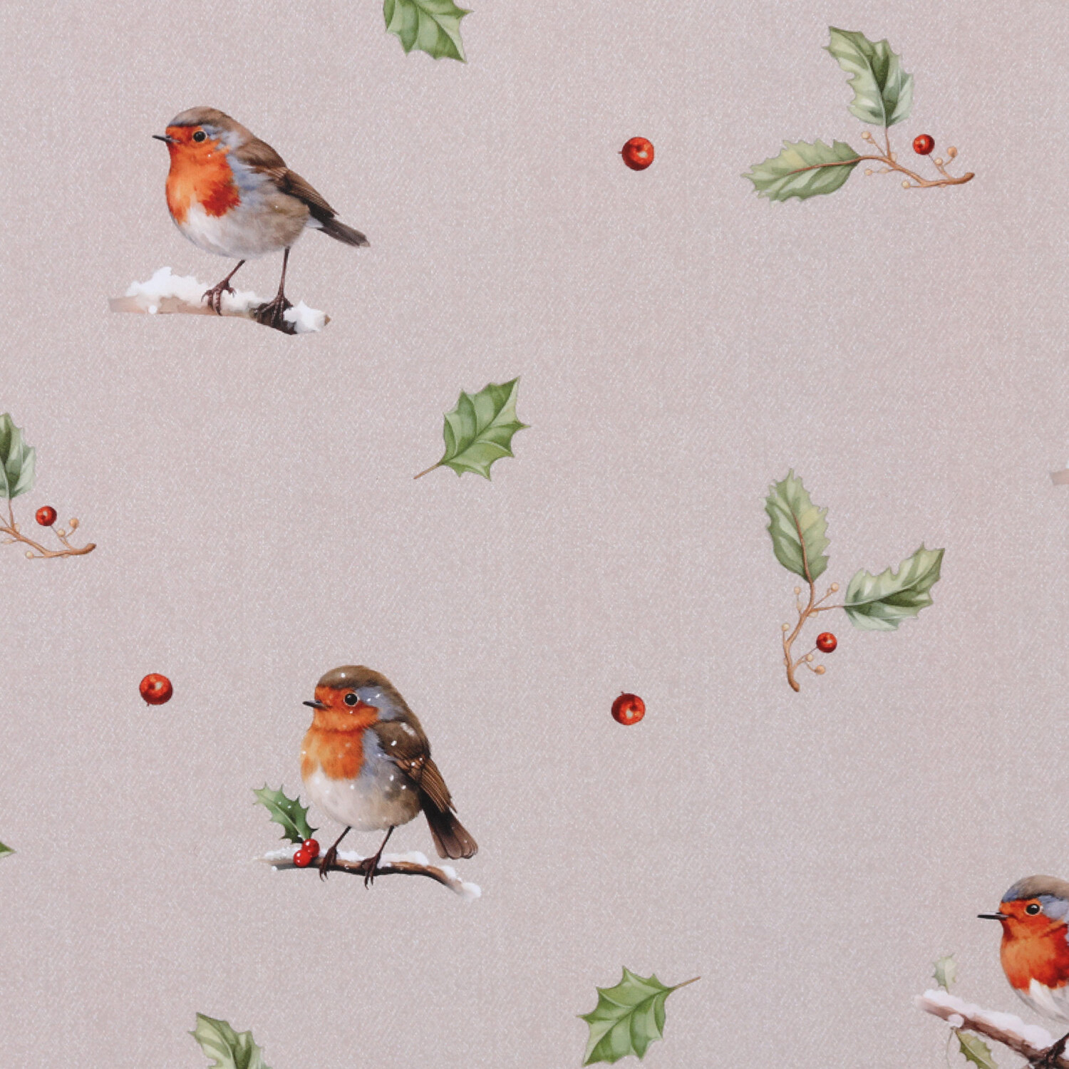 Holly and Robins Lap Tray - Natural Image 4