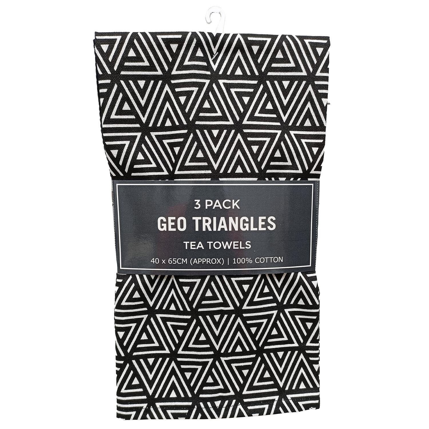 Pack of Three Geo Triangles Tea Towels Image 2