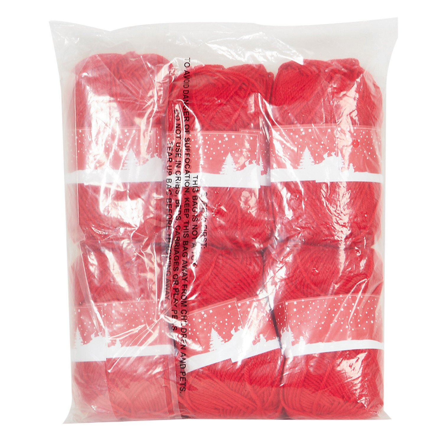 Red Knitting Yarn 300g 6 Pack Image 3