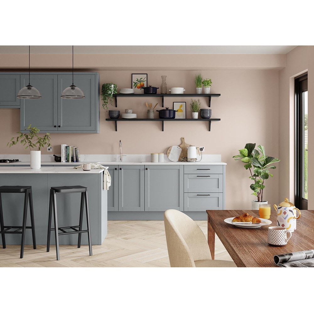 Dulux Walls & Ceilings Soft Stone Silk Emulsion Paint 2.5L Image 4