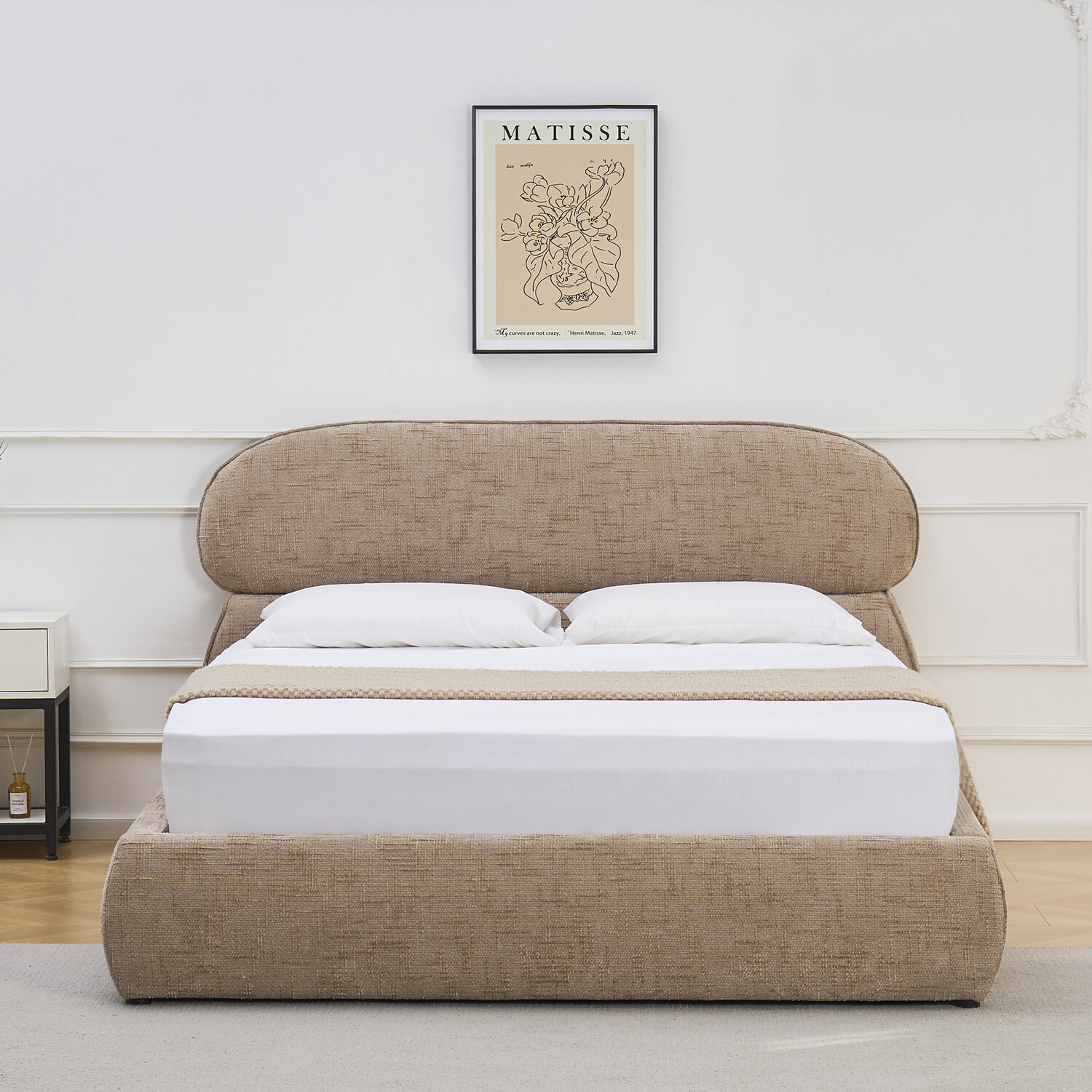 Margot Ottoman Bed Brown King Image 2