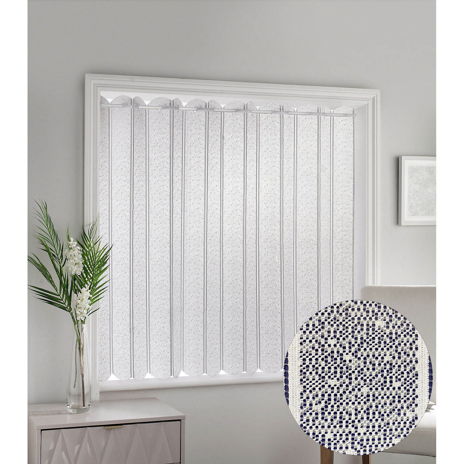 Parma Pleated Blind - White / 137cm Image 2