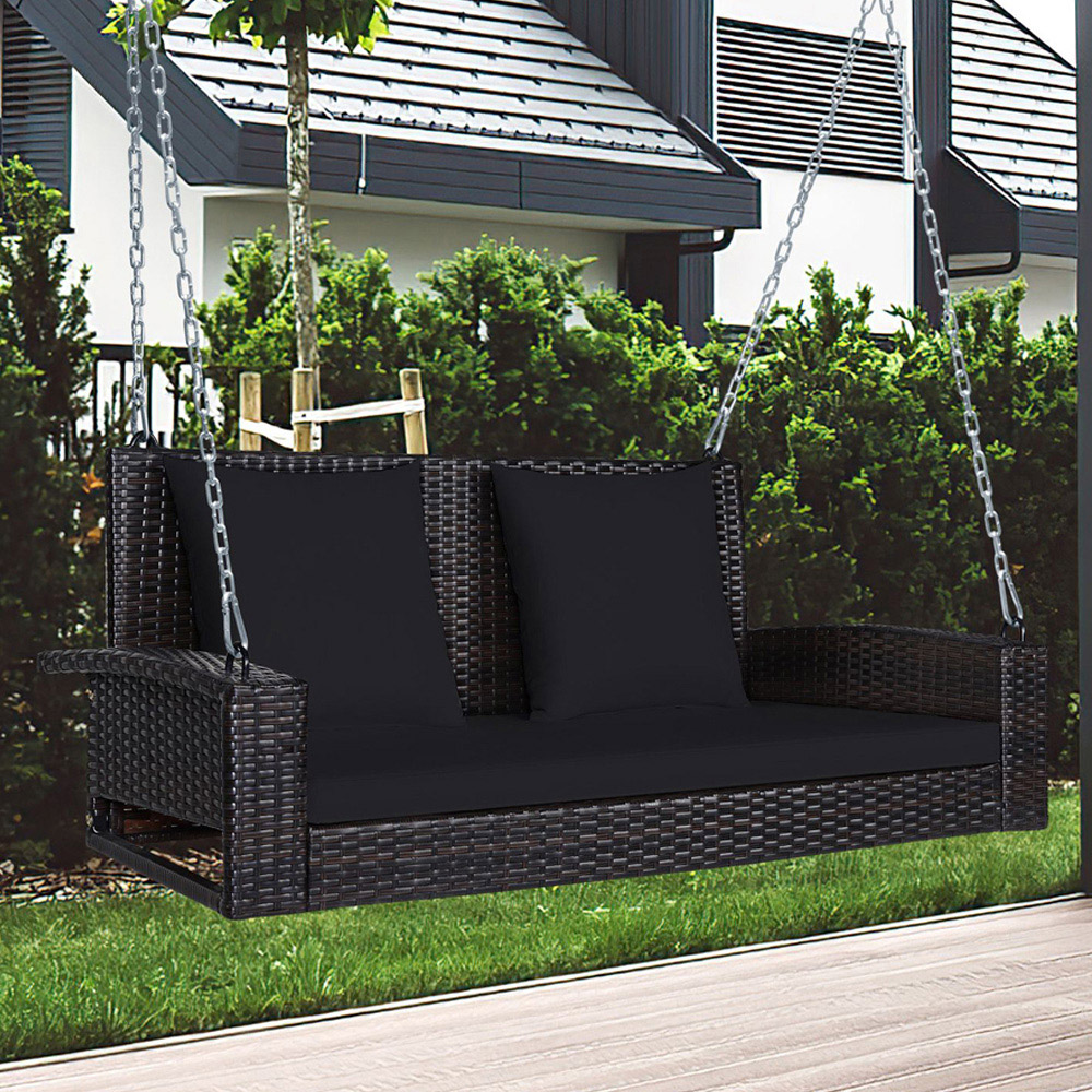 Porch swing black discount