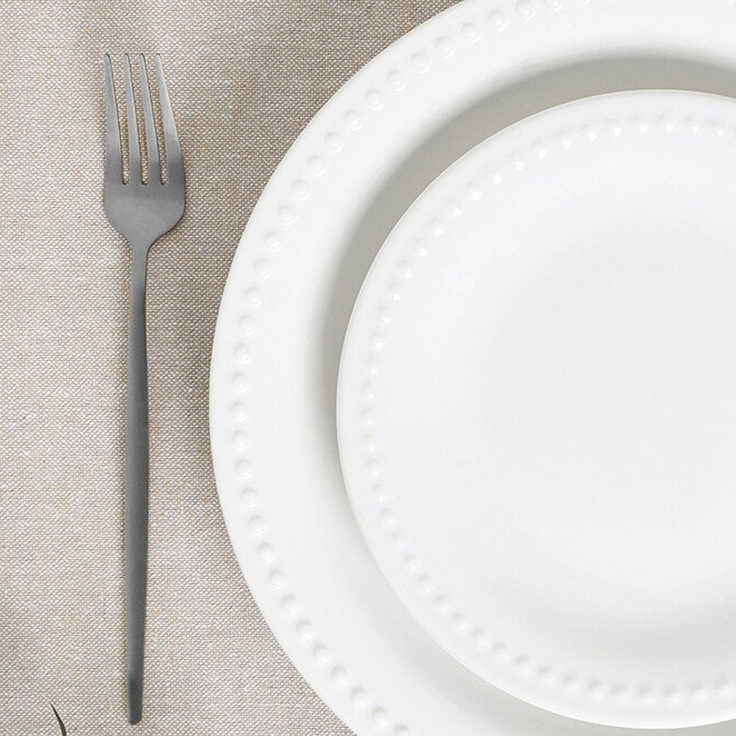 12 Piece Vintage Pearl Dinner Set - White Image 5