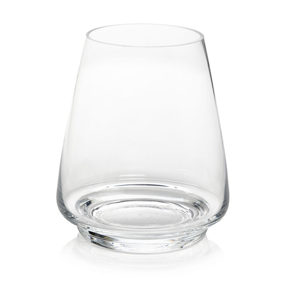 Wilko Clear Glass Hurricane Vase