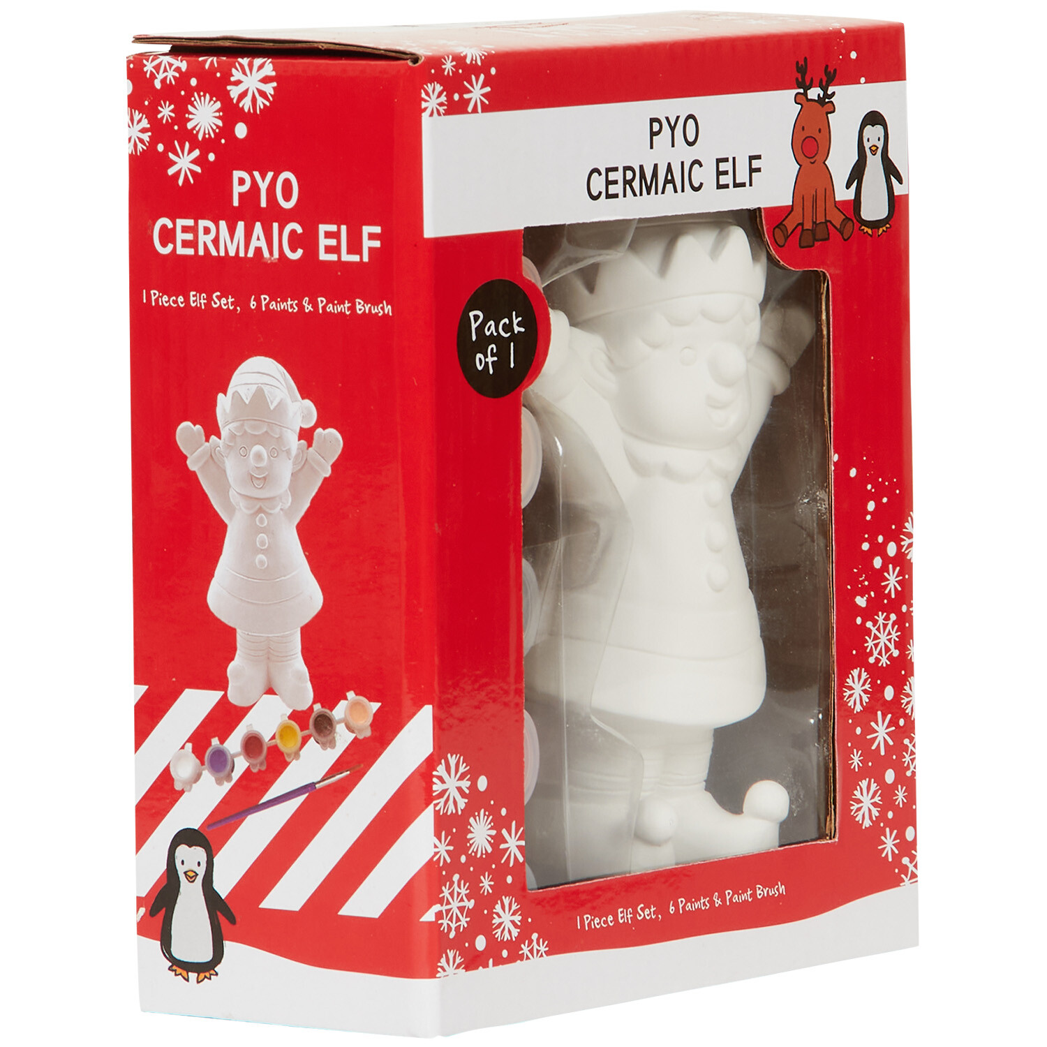 Paint Your Own Ceramic Elf		 - White Image 2