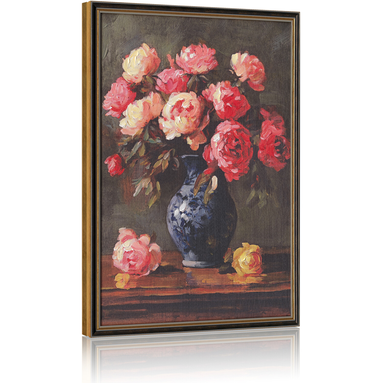 Vintage Floral Framed Still ArtPink Image 6