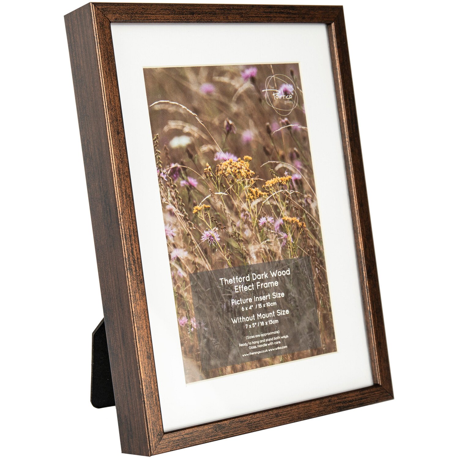 Thetford Dark Wood Effect Frame Brown 5 x 7in Image 1