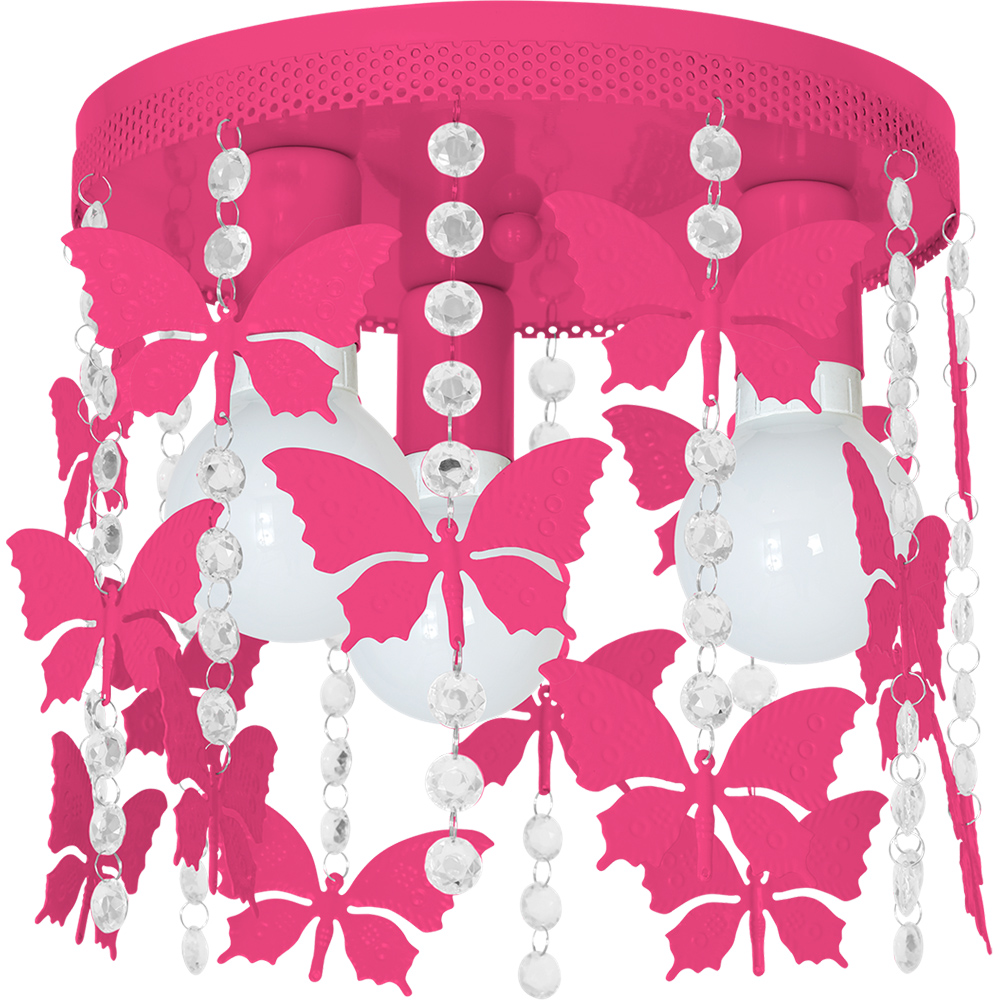 Milagro Angelica Hot Pink Ceiling Lamp 230V Image 7