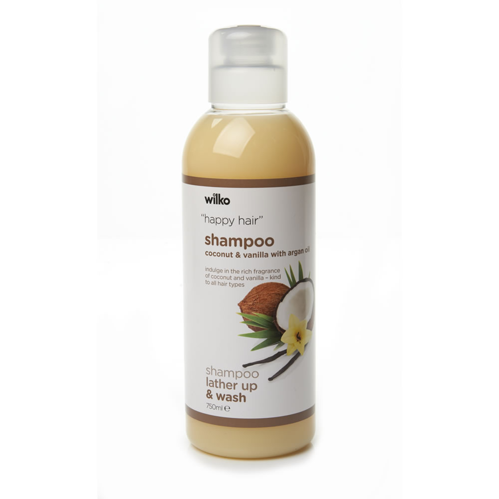 Wilko Coconut and Vanilla Shampoo 750ml Image