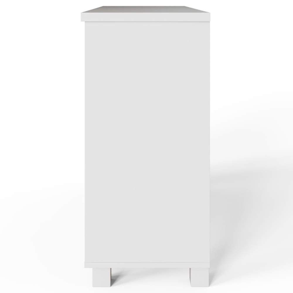 GFW Bodie 2 Door 3 Shelf White Shoe Cabinet Image 4