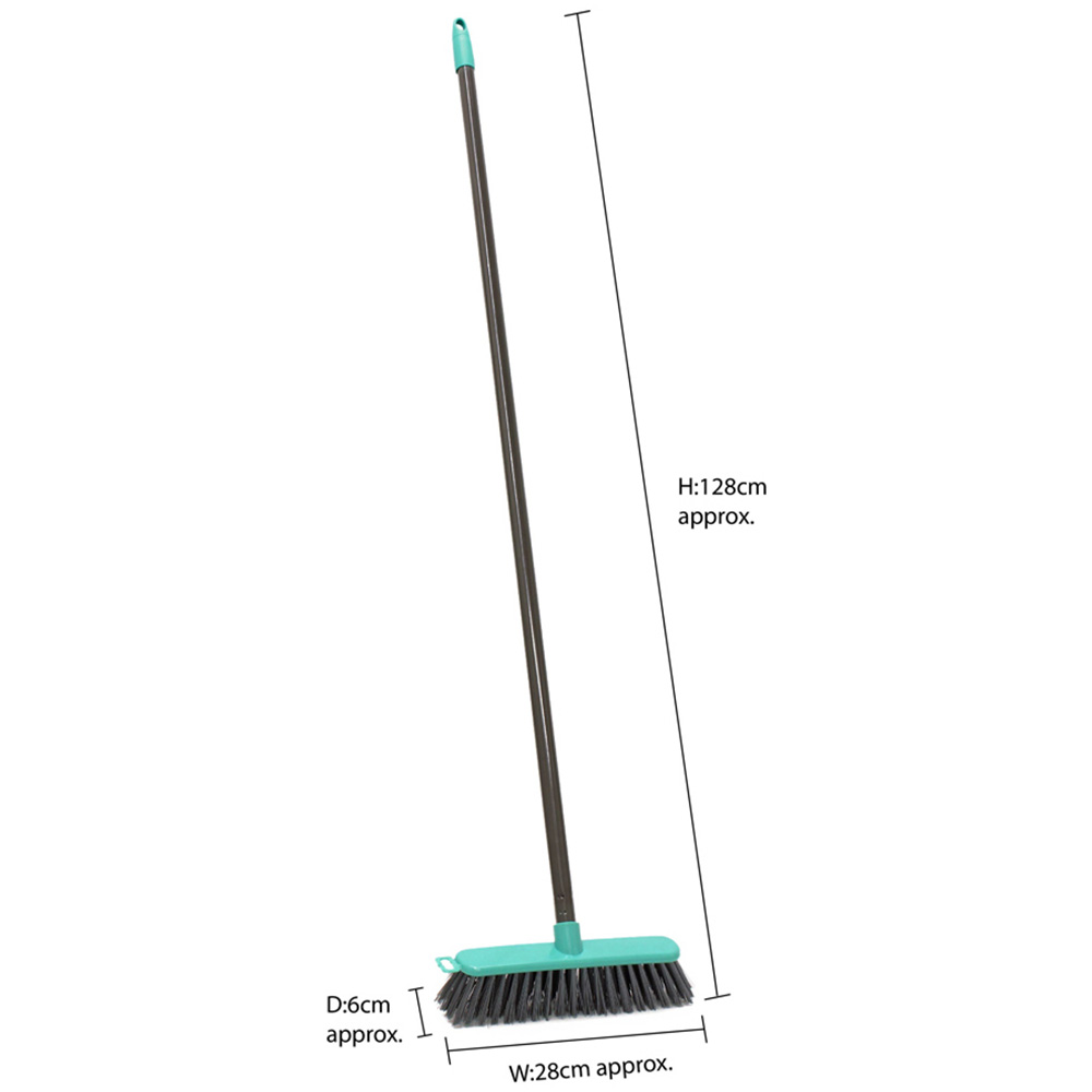 JVL Grey Hard Bristles Angled Sweeping Brush Image 6