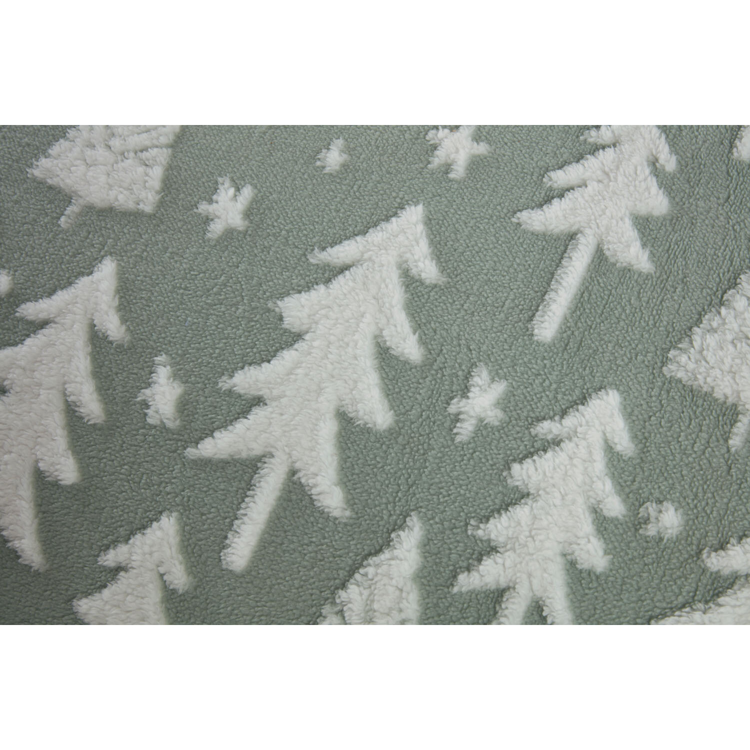 Christmas Tree Double Sage Fleece Duvet Cover Set Image 5