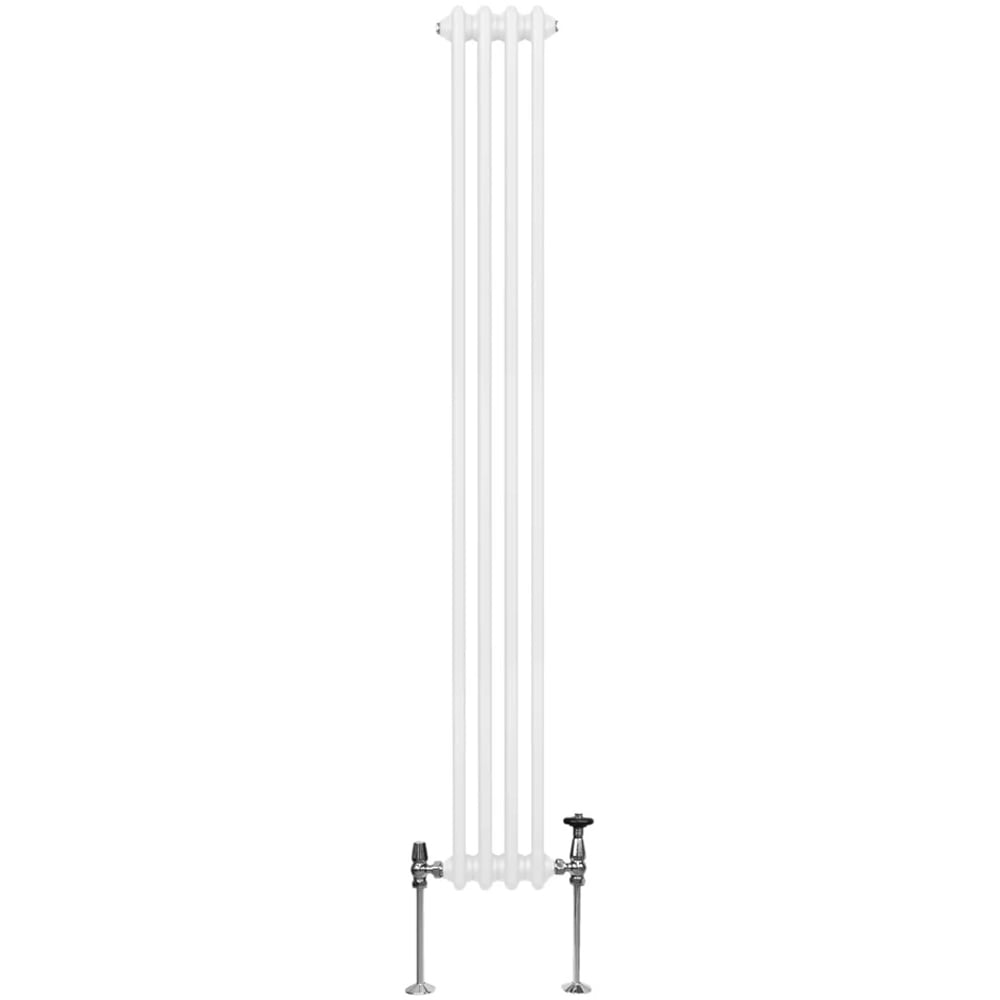 Monster Shop 2121 BTU White Traditional 2 Column Radiator 1800 x 202mm Image 1