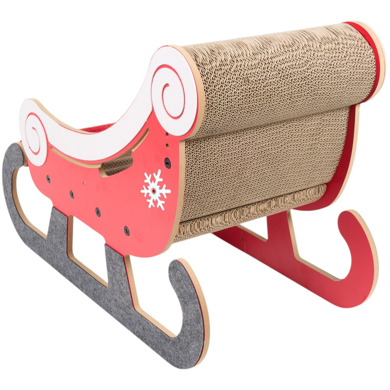 Christmas Sleigh Scratcher Red Image 3