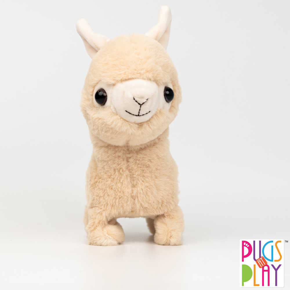 Pugs at Play Sandy Interactive Walking Llama Plush Soft Toy Image 7