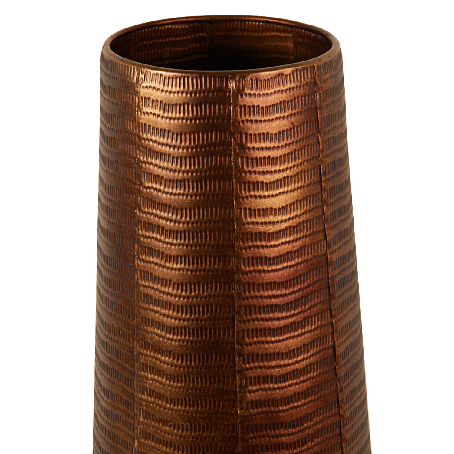 Bronze Tall Metal Vase 65cm - Bronze Image 3