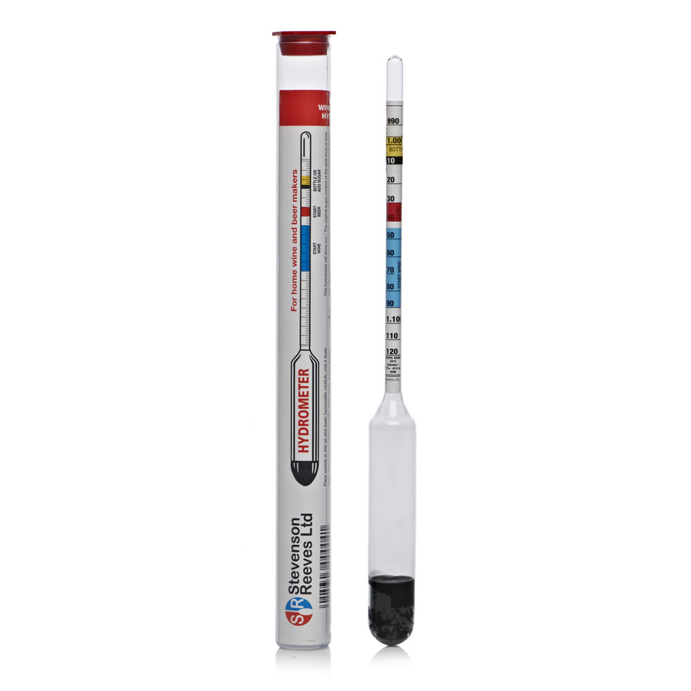 Wilko Floating Hydrometer for Wine and Beer Image