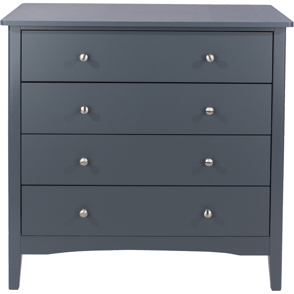 Como 4 Drawer Midnight Blue Chest of Drawers Image 2