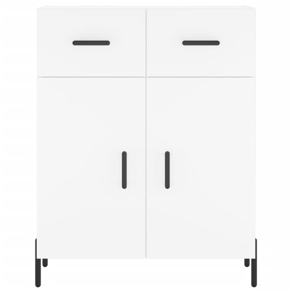 vidaXL 2 Door 2 Drawer 3 Shelf White Highboard Image 8