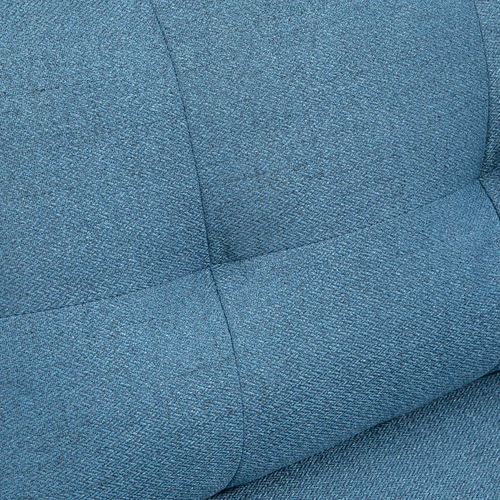 Portland 2 Seater Blue Button Tufted Sofa Image 6