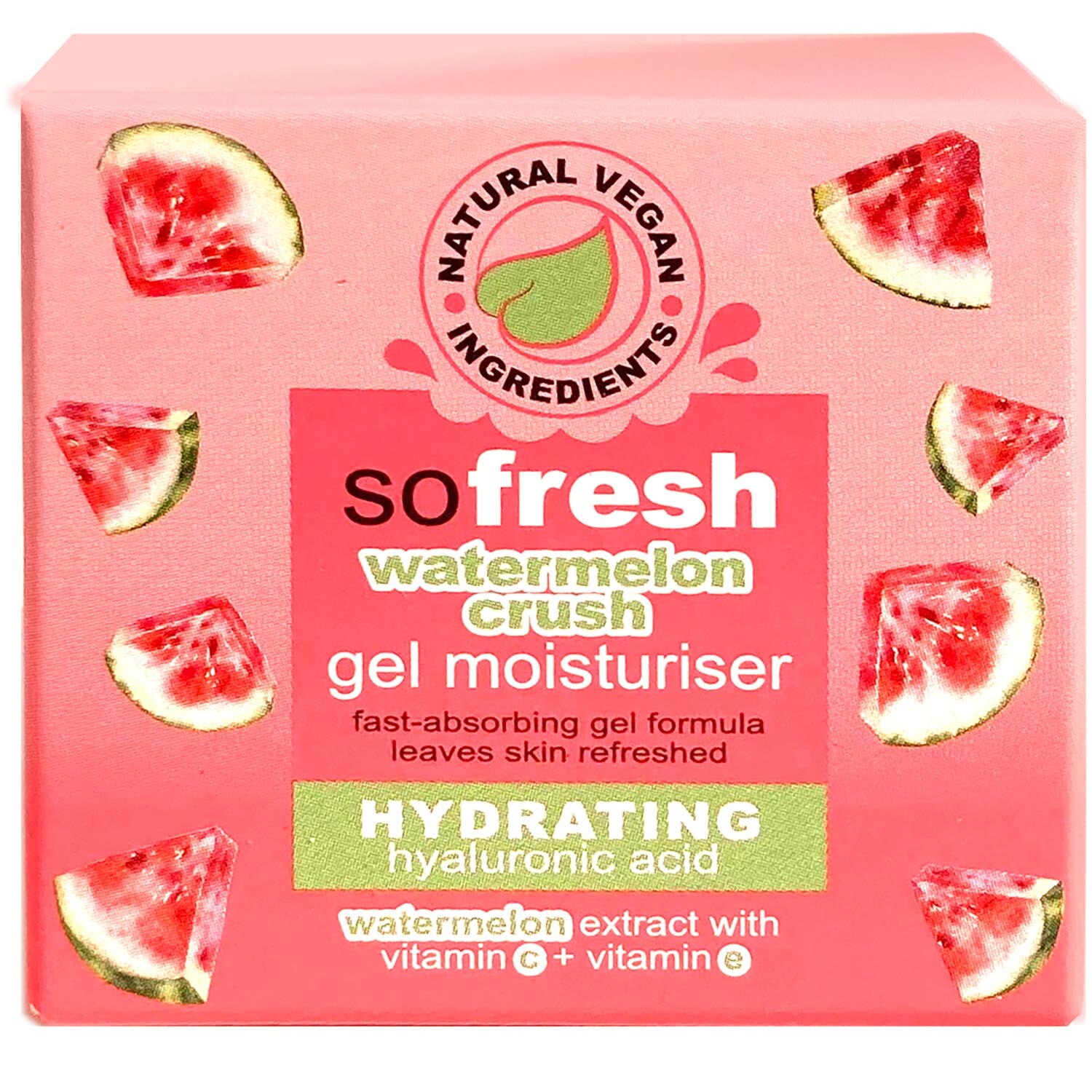 SoFresh Watermelon Crush Gel Moisturiser - Pink Image 1