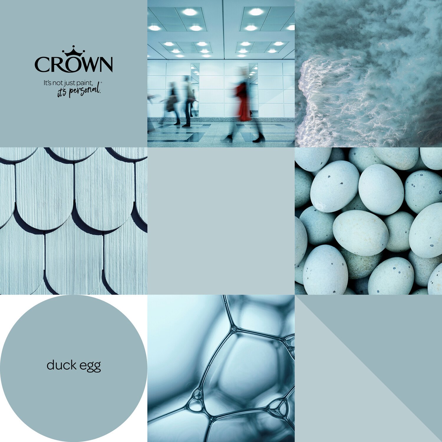 Crown Wall & Ceilings Duck Egg Matt Emulsion 2.5L Image 6