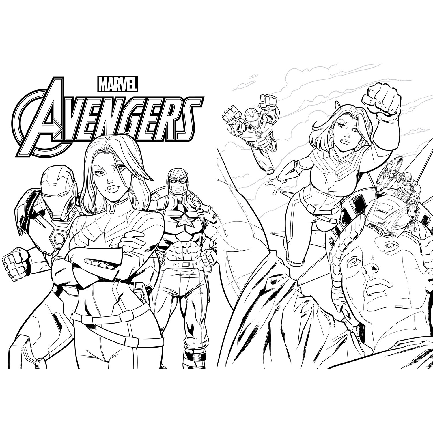 Marvel Legends Colouring Book Image 2