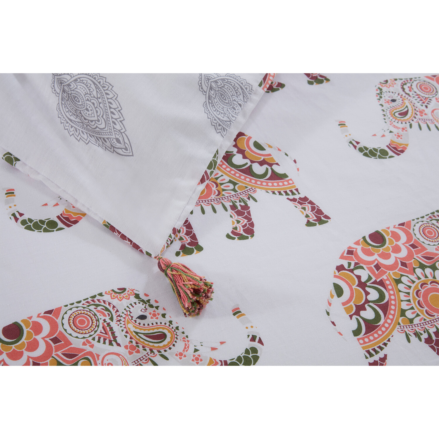Zaria Elephants Duvet Cover and Pillowcase Set - King size Image 6